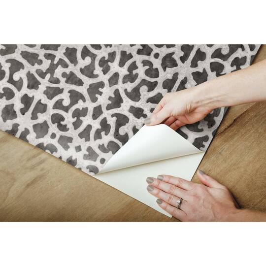RoomMates Scroll Gate Peel & Stick Wallpaper